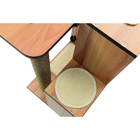 Vesper Katzenmöbel V-Box groß, Walnuss – Maße: 50 x 40 cm, Höhe: 78 cm