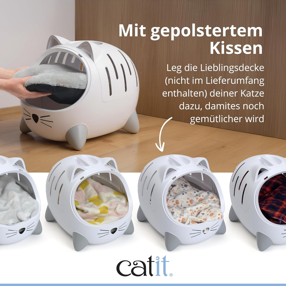Catit Pixi Mio 2-in-1 Katzenbett & Transportbox – Dein stylischer Begleiter