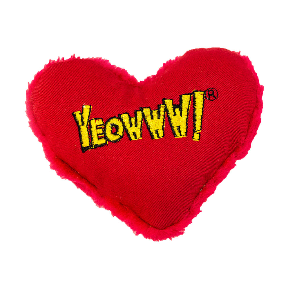 Yeowww! Hearrrt Attack Katzenspielzeug Herz – 100% Bio-Katzenminze für Deine Katze