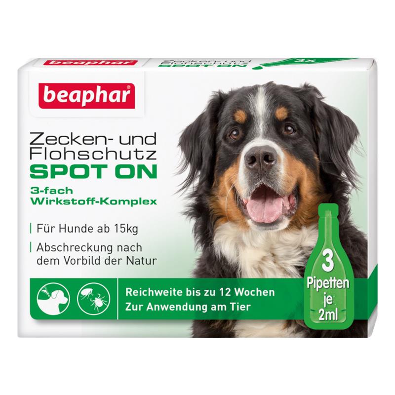 beaphar Zeckenschutz und Flohschutz SPOT-ON für Hunde