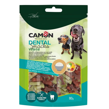 Veggie Früchtemix Hundesnack in Knochenform - Der fruchtige Kauspaß! – 80 g