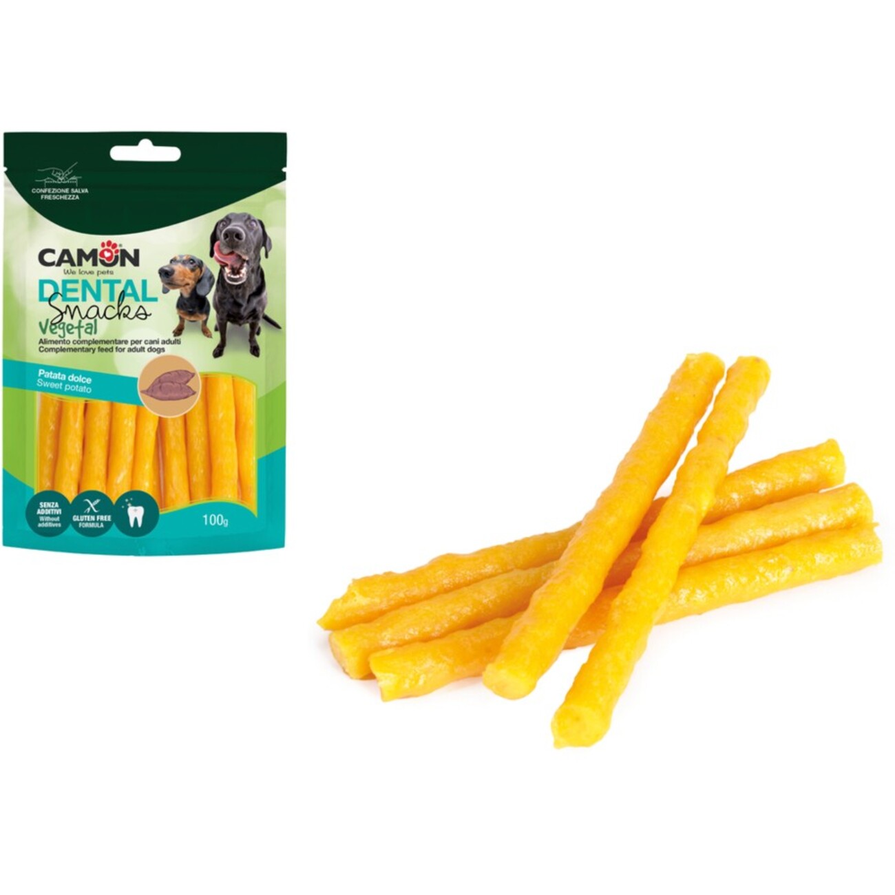 Veggie Snack Süßkartoffel Sticks - Vegane Hundesnacks – 100 g