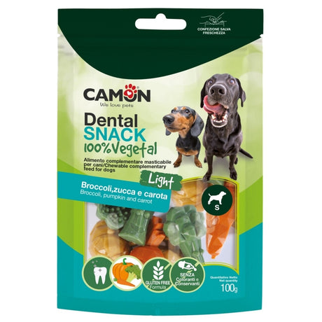 Veggie Snack Dental Garden Vegan Hundesnack - Gesunde Zahnpflege für Hunde – S: 6/7 cm, 100 g