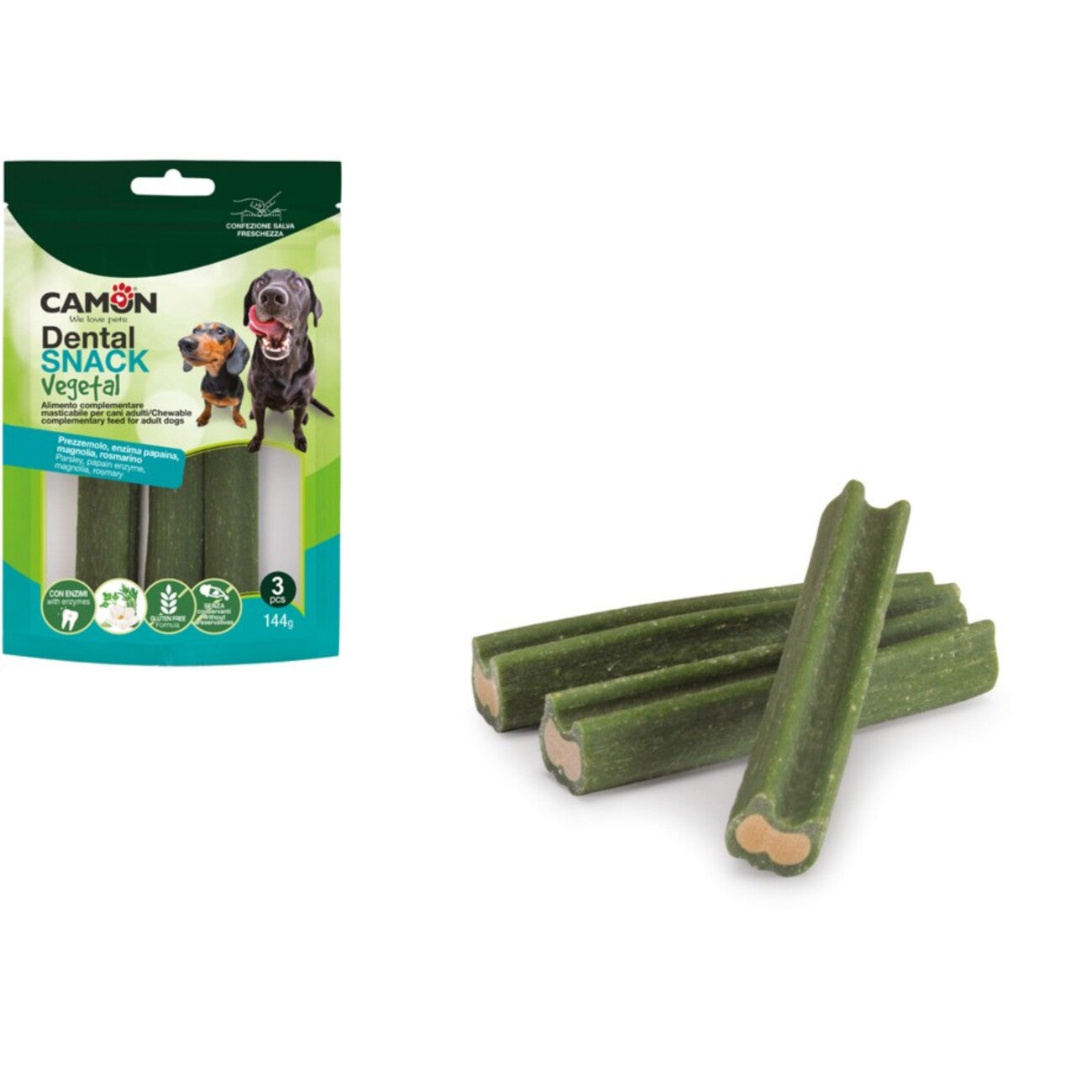 Veggie Dental Snack Enzysticks vegan – Zahnpflege für Hunde – 144 g