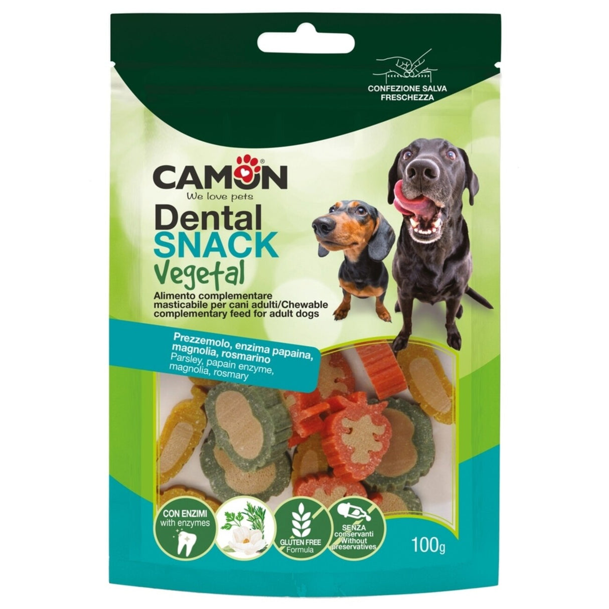 Veggie Dental Snack Enzyfruits – Vegane Hundesnacks für gesunde Zähne – 100 g