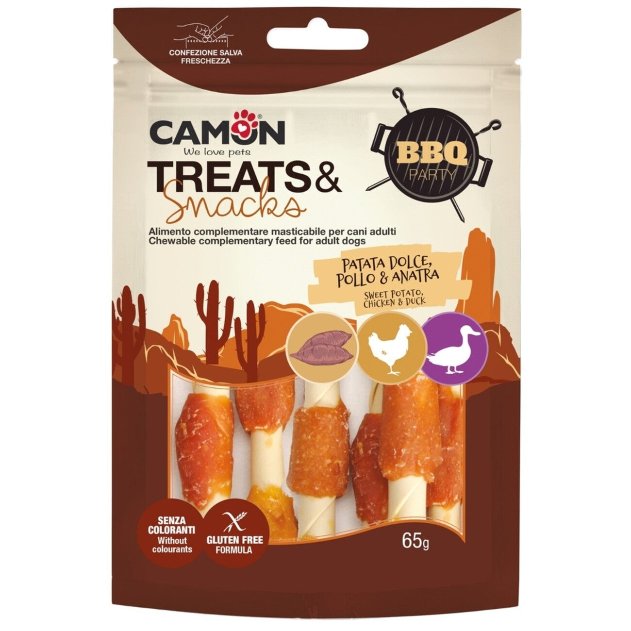BBQ Party Chicken & Duck Kebab Sticks - Hundesnack 🍖 – 65 g