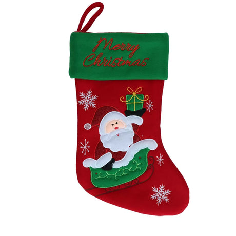 Xmas Weihnachtsstrumpf Christmas Stocking XXL – Santa 20 x 38 cm