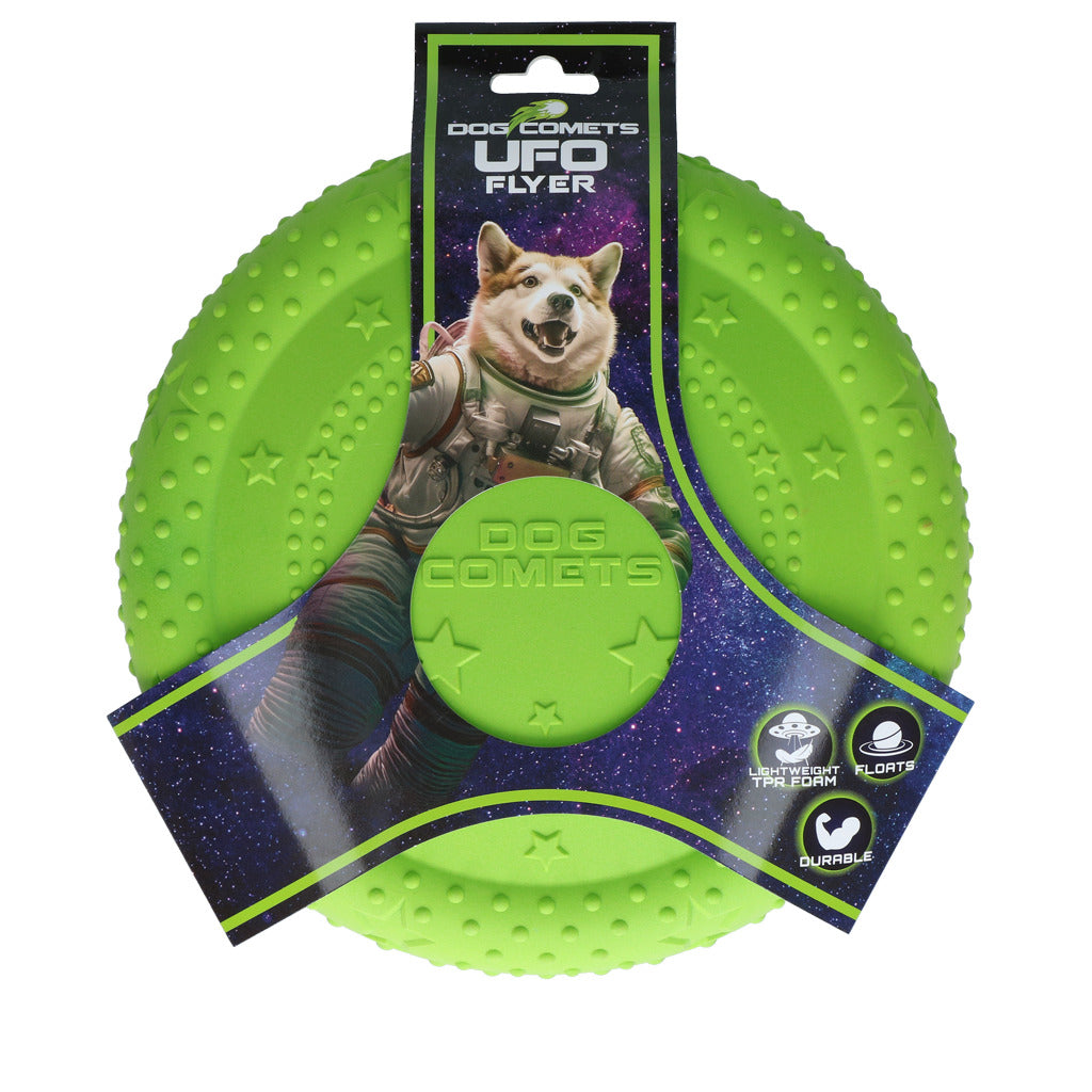 Dog Comets UFO Flyer Hundefrisbee aus TPR – Schwimmfähig & Bissfest