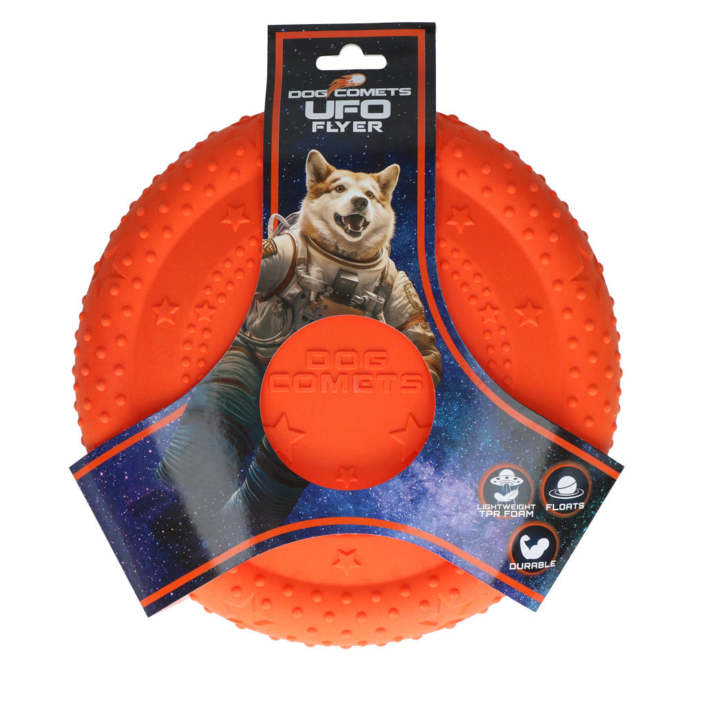 Dog Comets UFO Flyer Hundefrisbee aus TPR – Schwimmfähig & Bissfest
