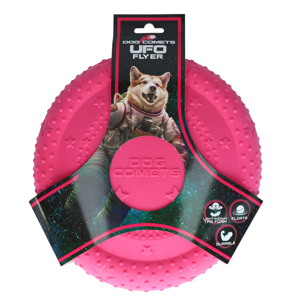 Dog Comets UFO Flyer Hundefrisbee aus TPR – Schwimmfähig & Bissfest