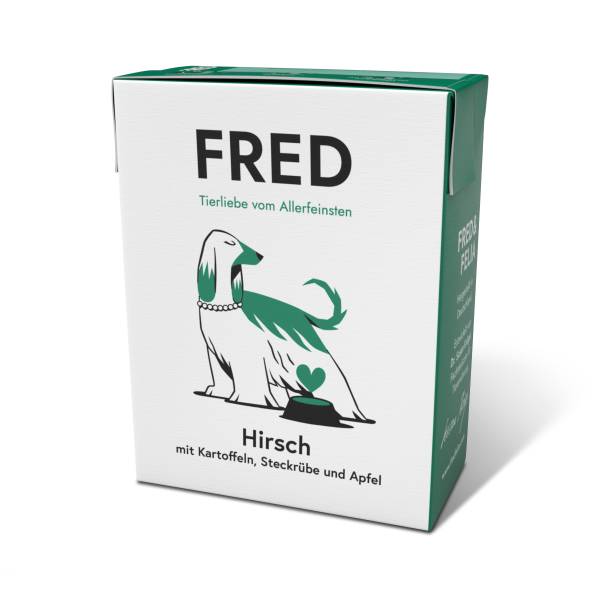 FRED Hirsch & Wildschwein mit Hirse und Steckrüben – Alleinfutter für ausgewachsene Hunde