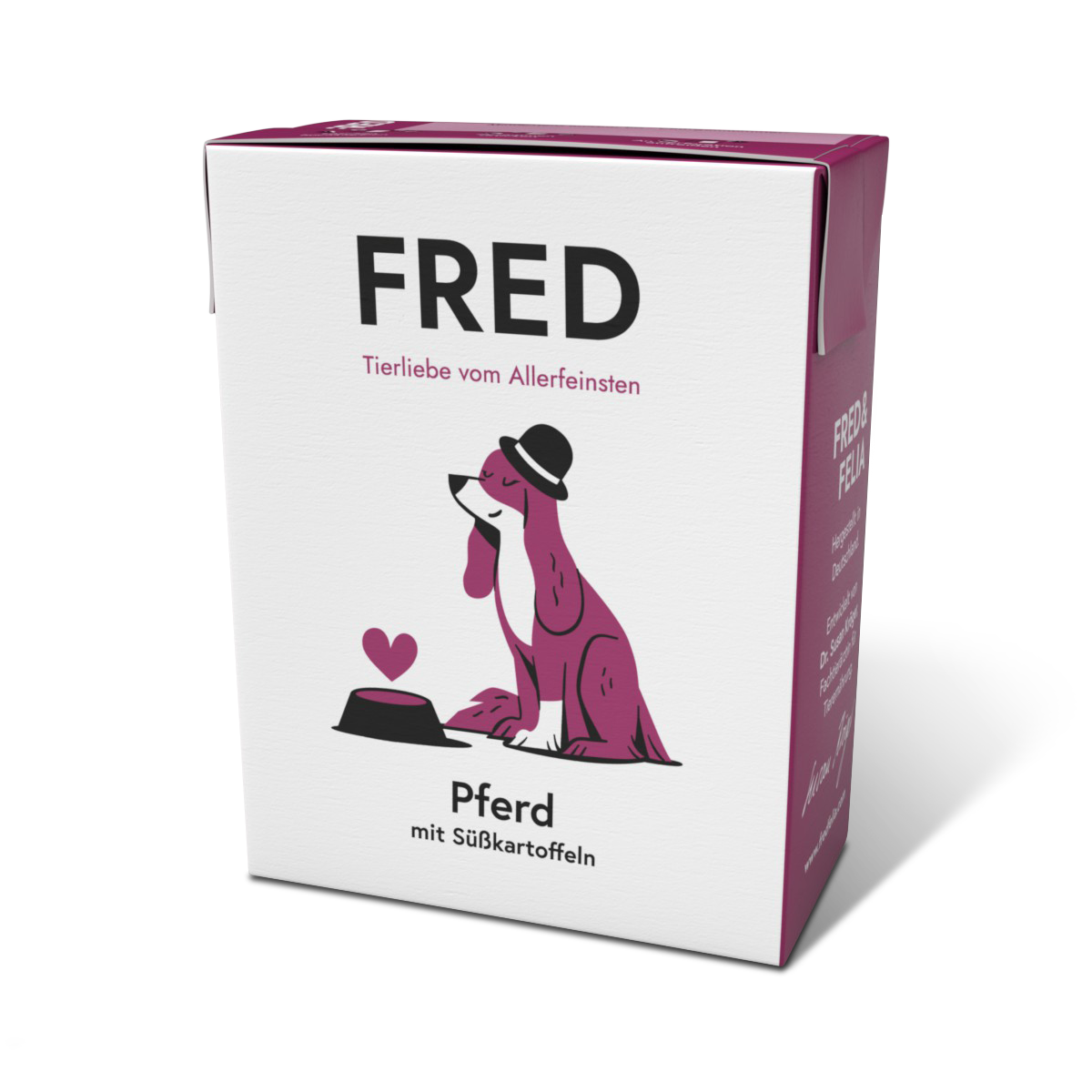 FRED Pferd mit Süßkartoffeln – Nassfutter für Hunde, monoprotein, hypoallergen & getreidefrei