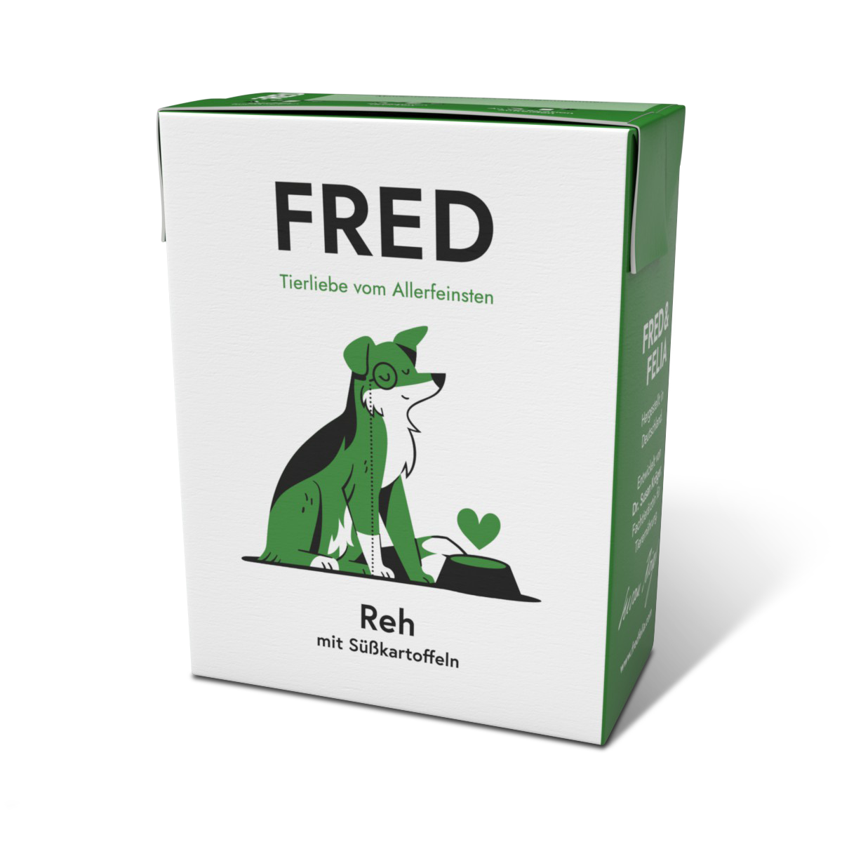 FRED Reh mit Süßkartoffeln – Alleinfutter für ausgewachsene Hunde