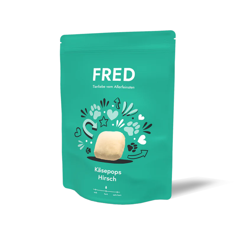 FRED Käsepops – Knuspriger Käse-Hundesnack, 110 g