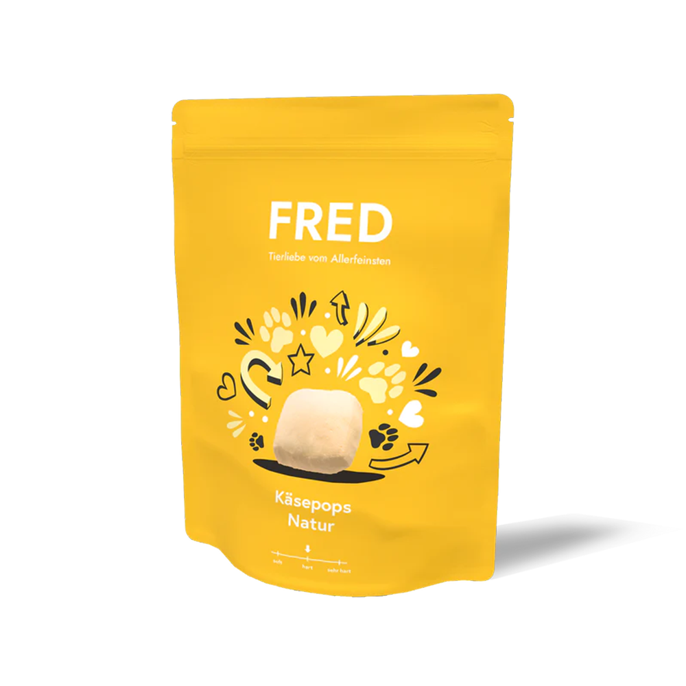 FRED Käsepops – Knuspriger Käse-Hundesnack, 110 g