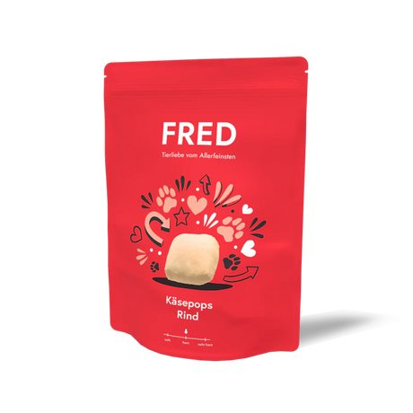 FRED Käsepops – Knuspriger Käse-Hundesnack, 110 g