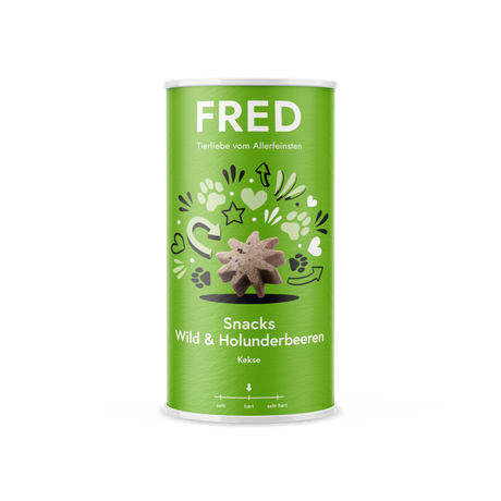 FRED Snacks – Glutenfreie Hundesnacks, schonend gebacken, 250 g