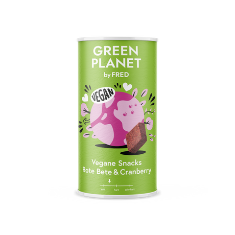 FRED Vegane Snacks – Halbsofte Hundesnacks, vegan & zuckerfrei, 210 g