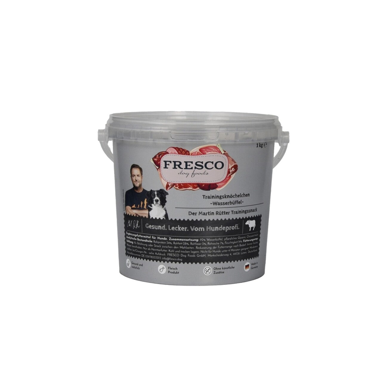 Martin Rütter Trainingsknöchelchen (1 kg) | Perfekte kleine Hundesnacks fürs Training – Wasserbüffel