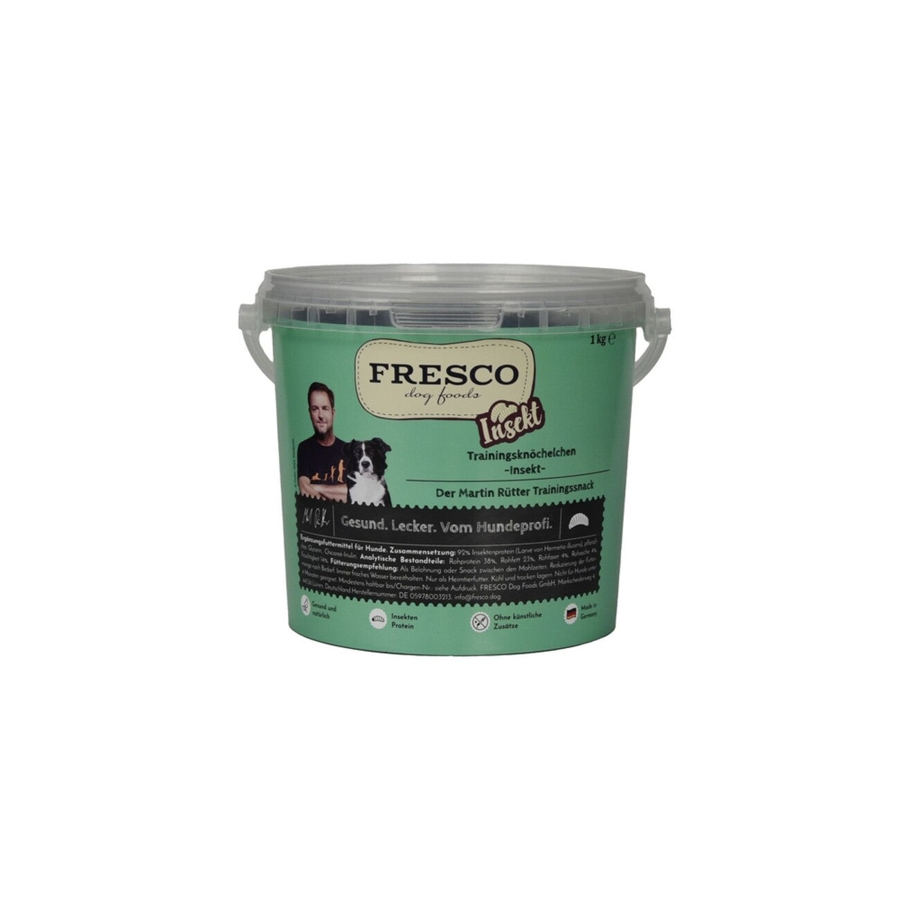 Martin Rütter Trainingsknöchelchen (1 kg) | Perfekte kleine Hundesnacks fürs Training – Insekt