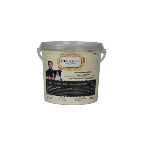 Martin Rütter Trainingsknöchelchen (1 kg) | Perfekte kleine Hundesnacks fürs Training – Huhn mit Käse