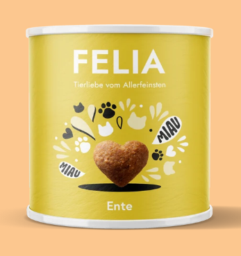 FELIA Snacks Huhn – Knusperkissen mit Hühnerfleisch, Lachsmehl & Cranberries, 80 g