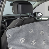 TRIXIE Auto-Schondecke mit Pfotenmuster für die Rückbank – Schutz & Komfort für deinen Hund