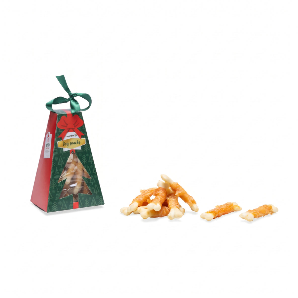 Beeztees Weihnachts-Partyknochen mit Hähnchen, 150 g