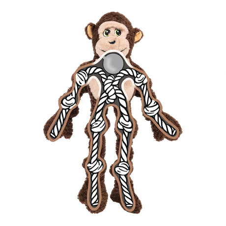KONG Knots Monkey – Plüsch-Affe mit Knotenseil für Hunde