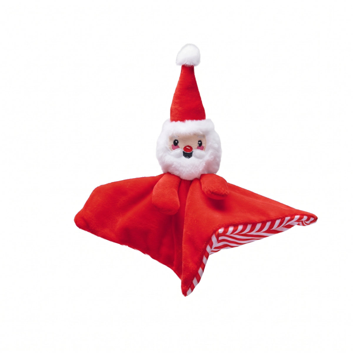 Beeztees Weihnachtskuscheltuch Santa Claus mit Quietscher, 21 cm