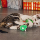 Beeztees Weihnachtsmäuse mit Katzenminze – Katzenspielzeug, 4 Stück