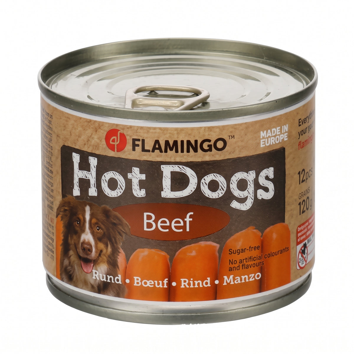 Flamingo Mini Cocktailwürstchen für Hunde, 4 Sorten