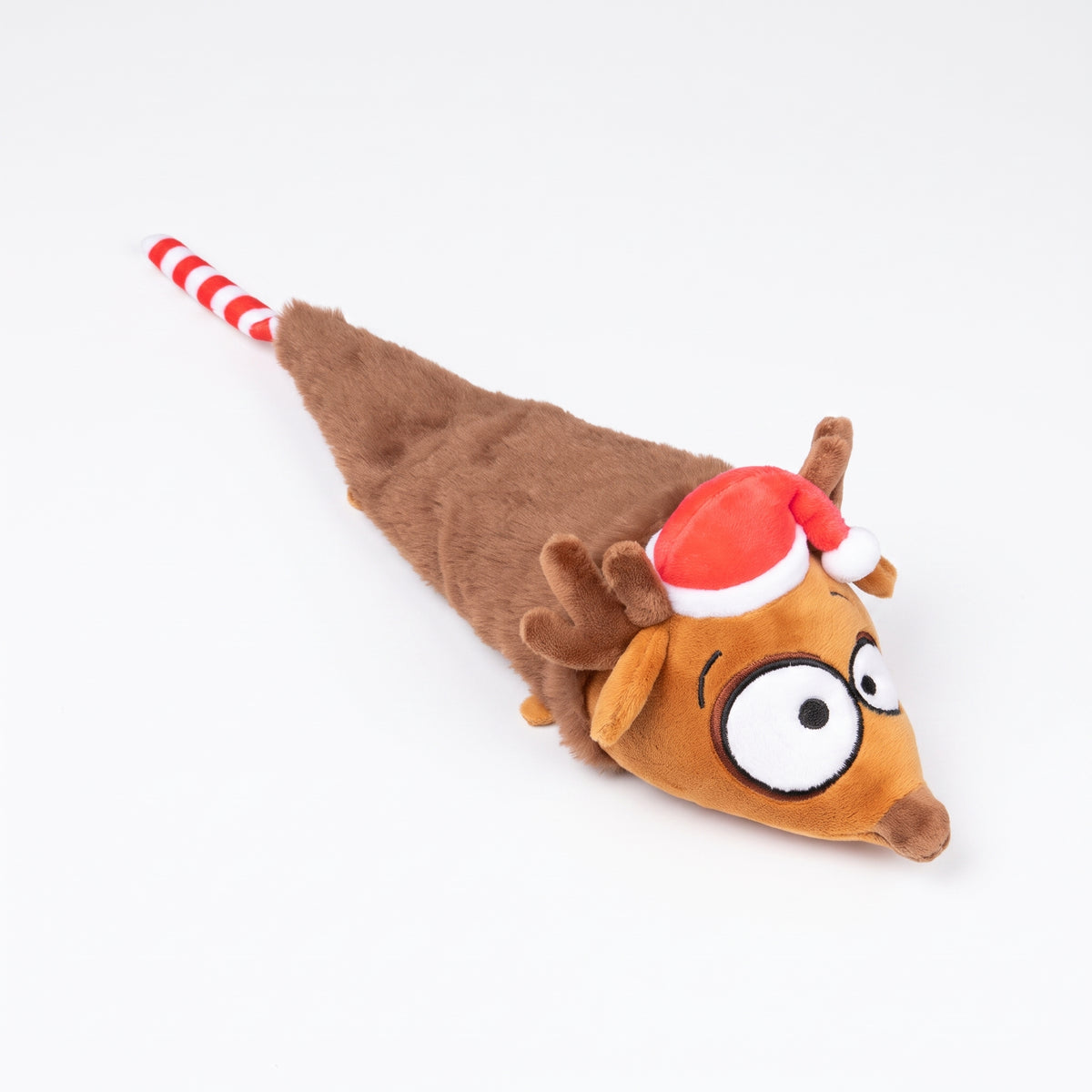 FuzzYard Run Away Reindeer – Rentier-Hundespielzeug mit Quietscher