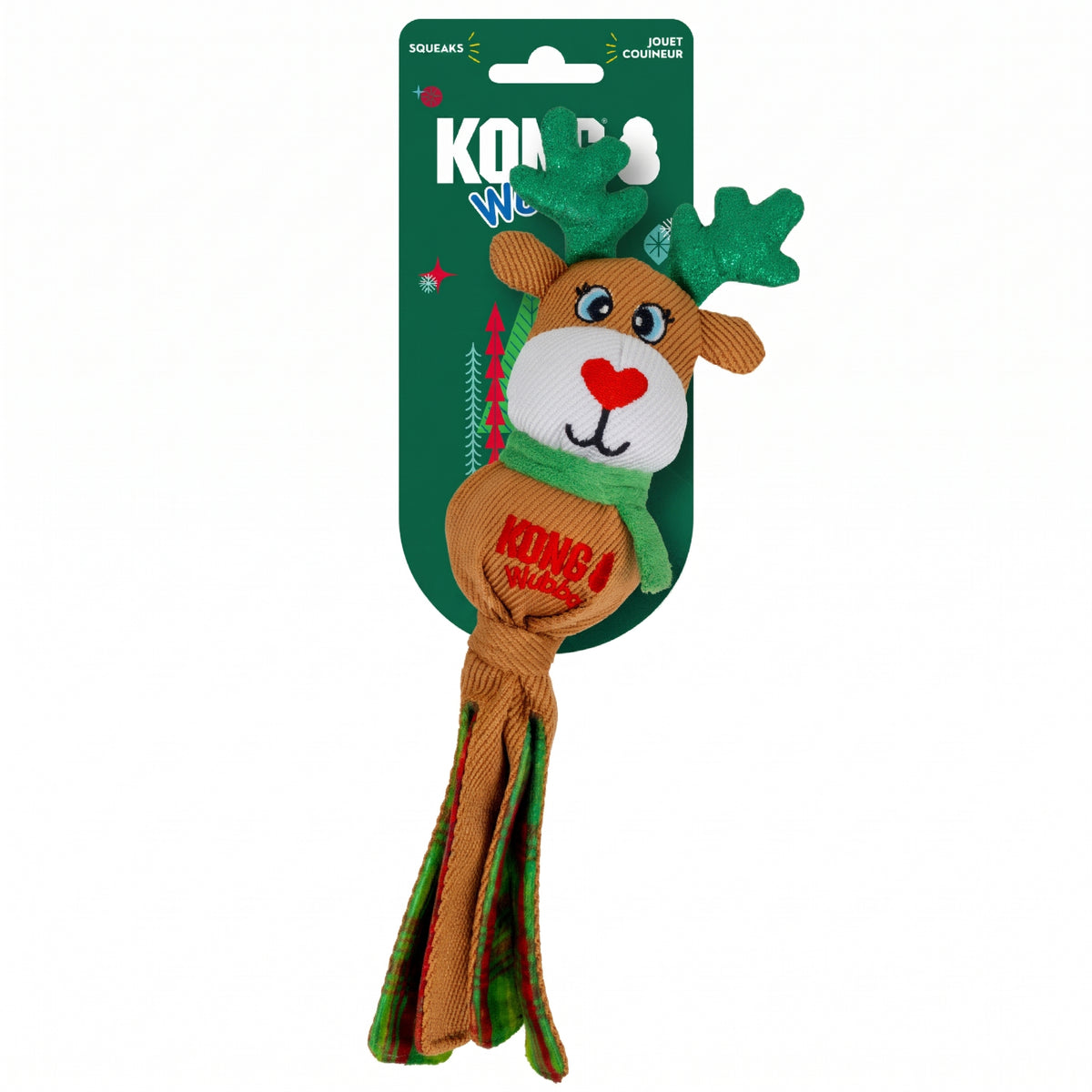 KONG Holiday Wubba RB S – Hundespielzeug, Limited Edition 2026