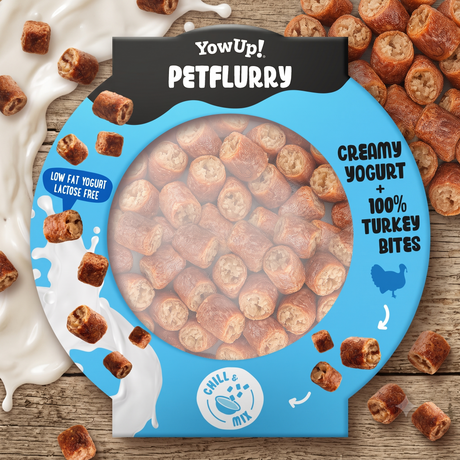YowUp! PetFlurry  Joghurt Snack für Hunde Ente & Pute