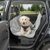 TRIXIE Auto-Schondecke mit Pfotenmuster für die Rückbank – Schutz & Komfort für deinen Hund
