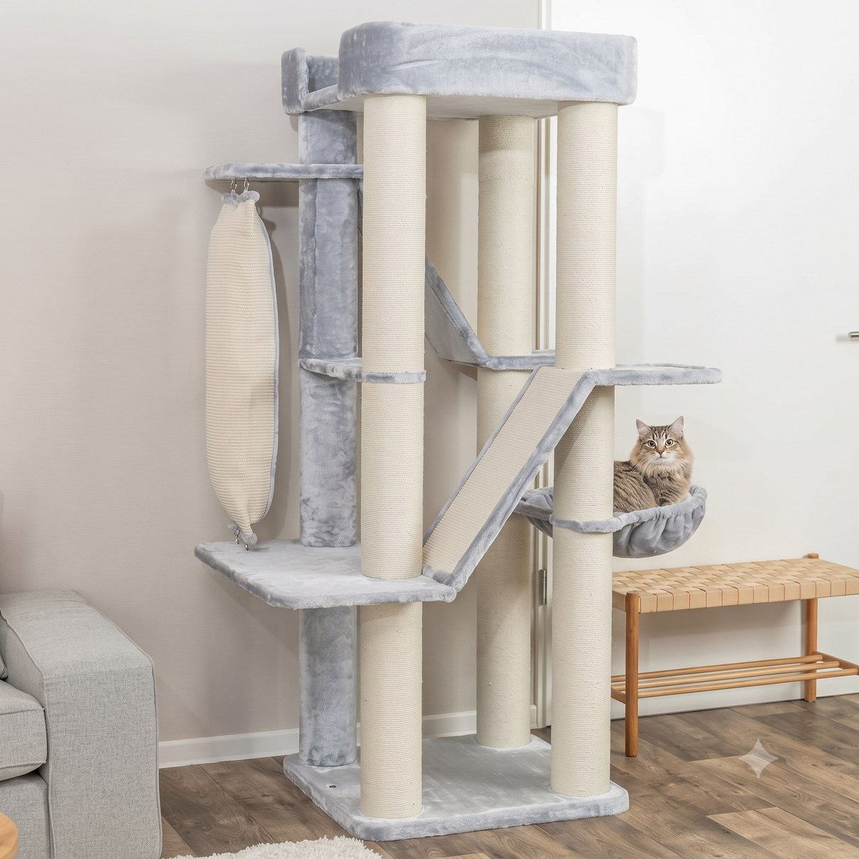 TRIXIE Kratzbaum XXL Active – Das ultimative Paradies für deine Großkatze