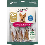 Dokas Getrocknete Kaninchenohren mit Fell für Hunde