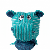 KONG Floppy Knots Hippo Jumbo XL – Plüsch-Hundespielzeug mit Knotenseil & Quietscher