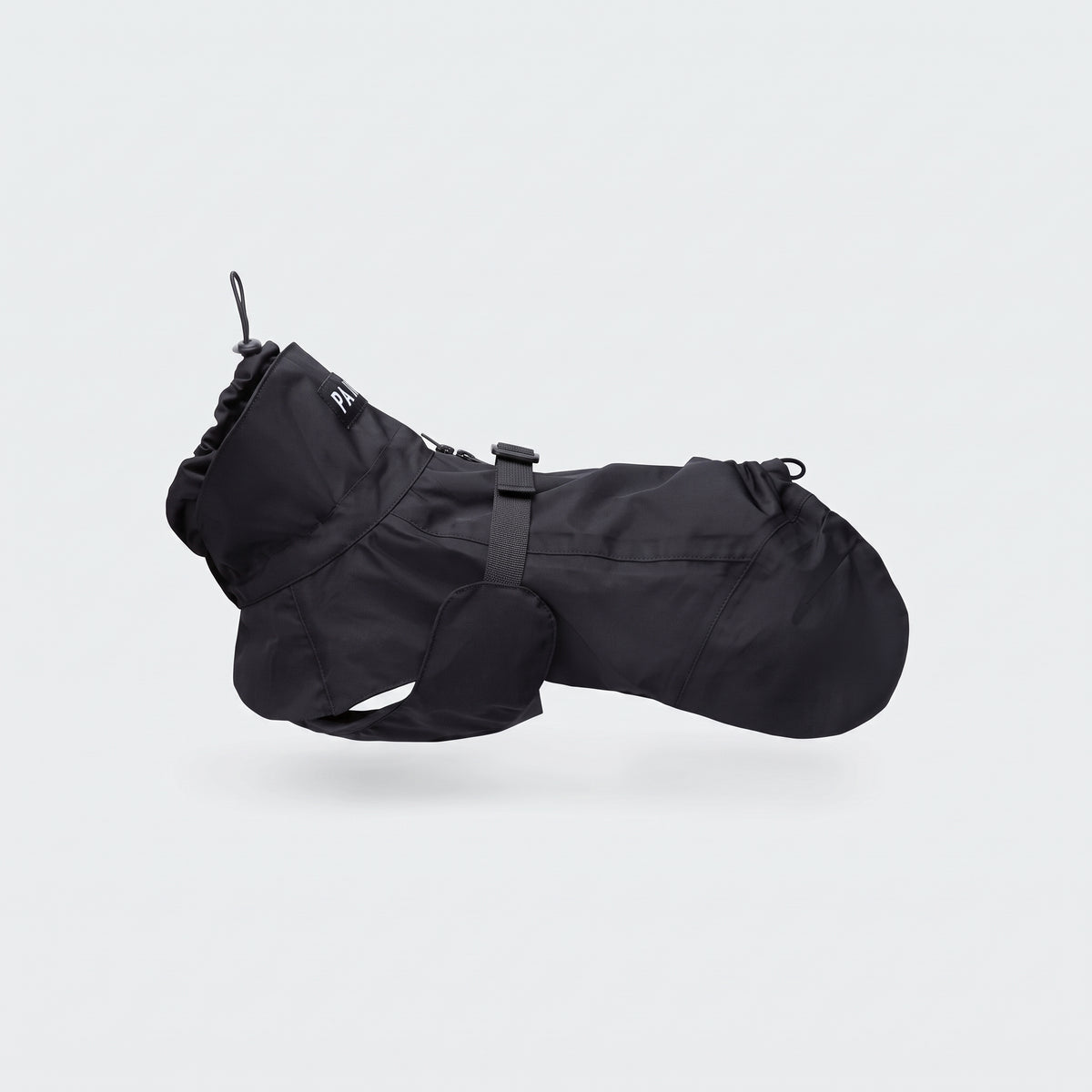 PAIKKA Recovery Hunderegenmantel Schwarz mit FIR-Material
