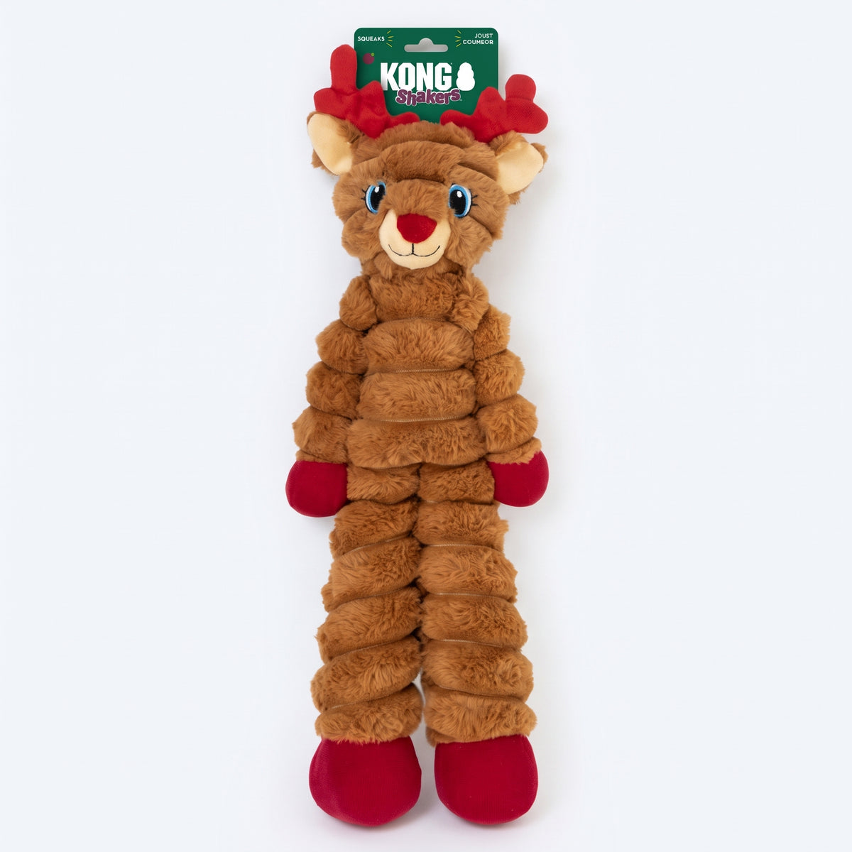 KONG Holiday Shakers™ Crumples Reindeer Red XL – Limited Edition 2026