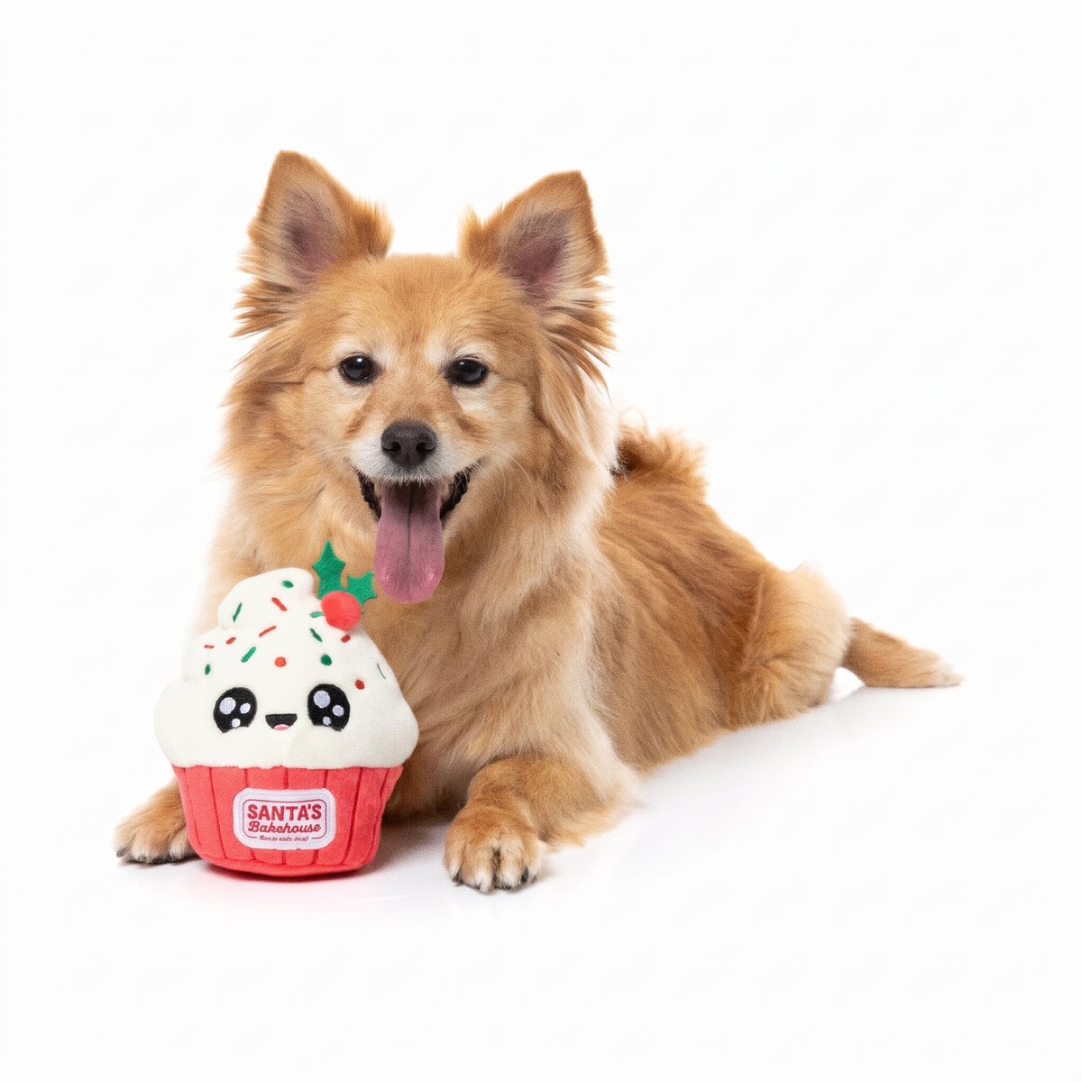 FuzzYard Weihnachtsspielzeug - Frosty the Cupcake Hundespielzeug