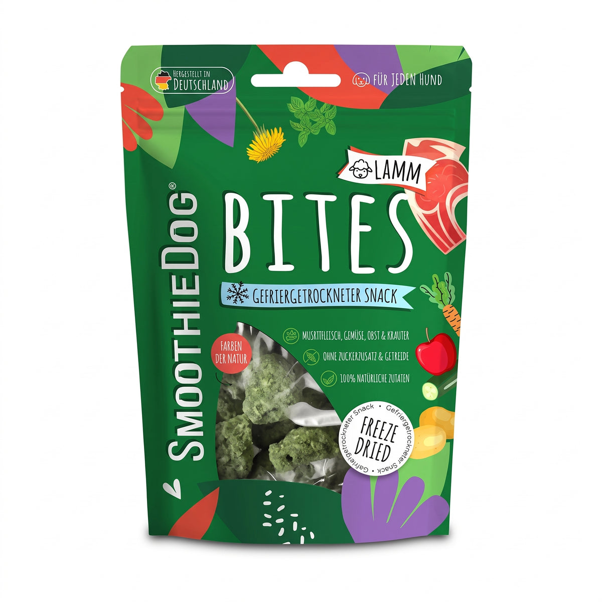 SmoothieDog Bites Lamm, gefriergetrocknete Hundesnacks 40 g