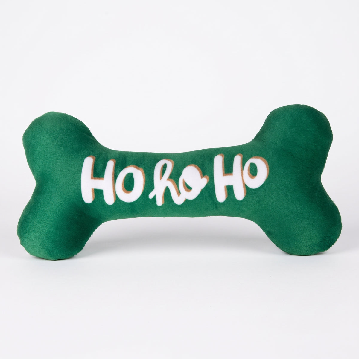 Beeztees Xmas Plüschknochen mit Quietscher, grün, 25 cm
