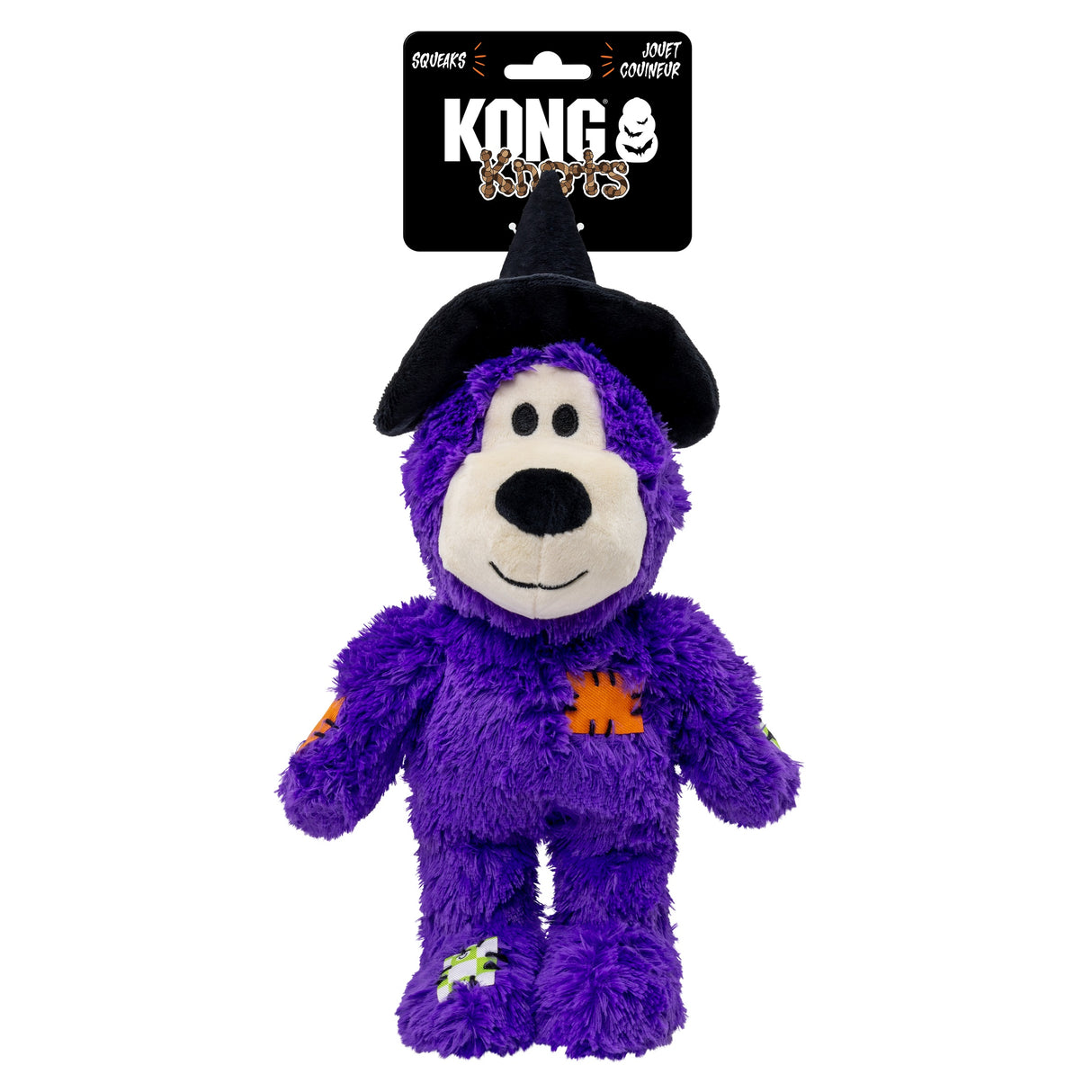 KONG Halloween Wild Knots Hexenbär – Hundespielzeug mit Knotenseil Größe M/L