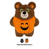 KONG Halloween Snuzzles – weiches Hundespielzeug mit Quietscher (Fledermaus oder Kürbis)