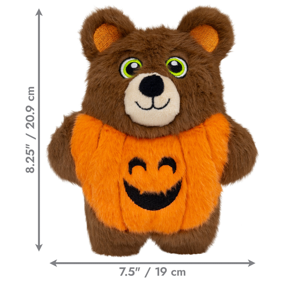 KONG Halloween Snuzzles – weiches Hundespielzeug mit Quietscher (Fledermaus oder Kürbis)