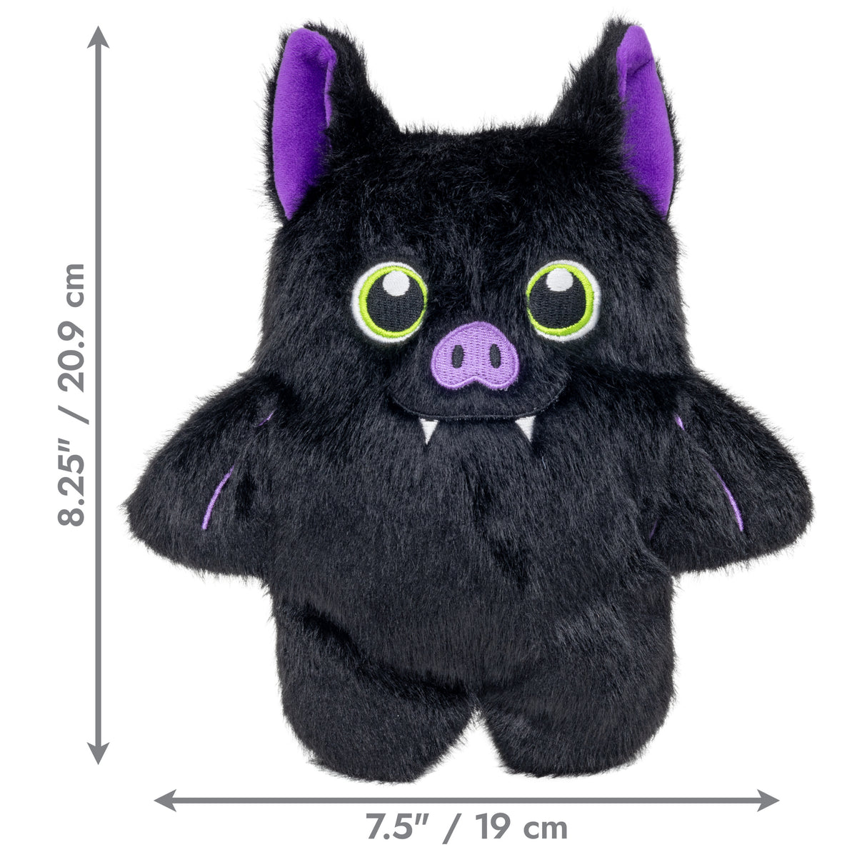 KONG Halloween Snuzzles – weiches Hundespielzeug mit Quietscher (Fledermaus oder Kürbis)
