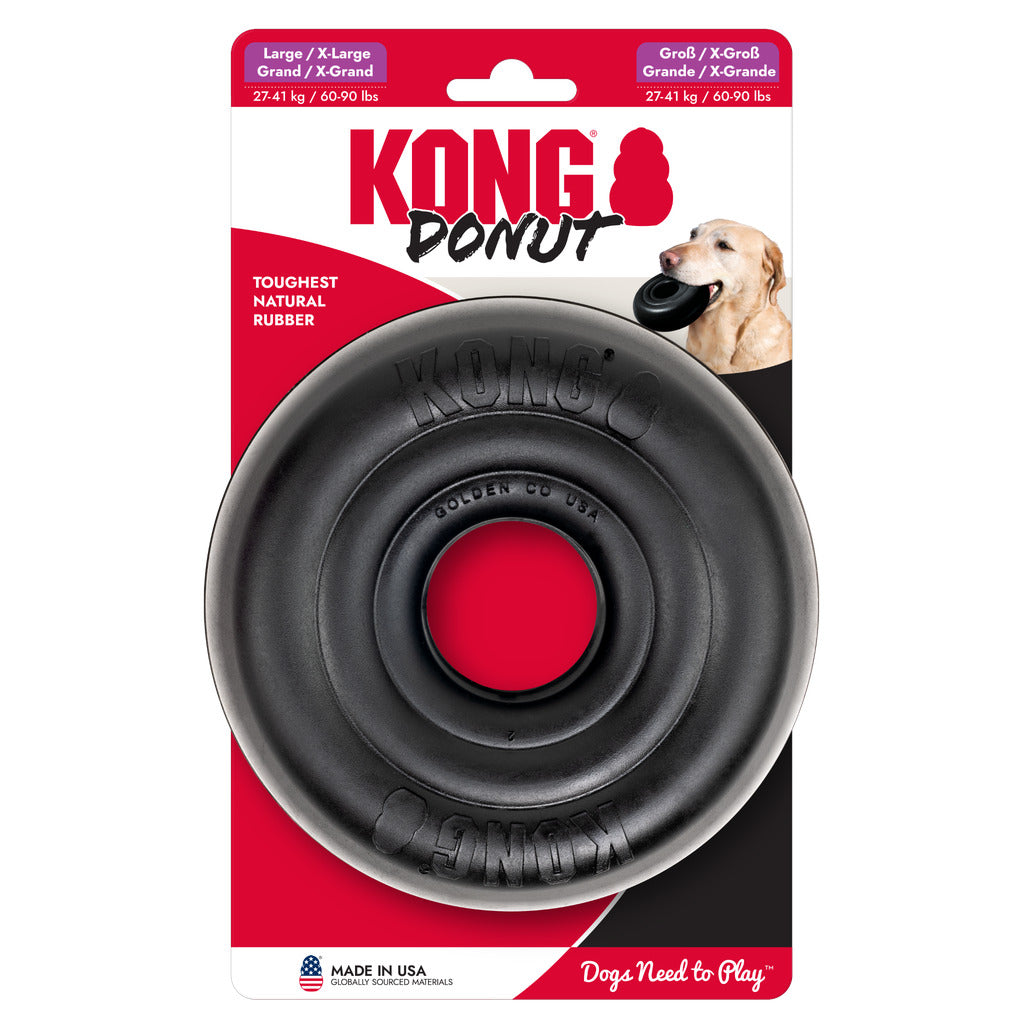 KONG Extreme Donut Hundespielzeug – Robustes Kauspielzeug für starke Kauer