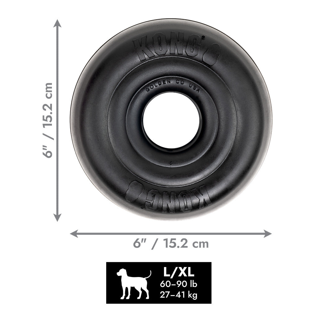 KONG Extreme Donut Hundespielzeug – Robustes Kauspielzeug für starke Kauer